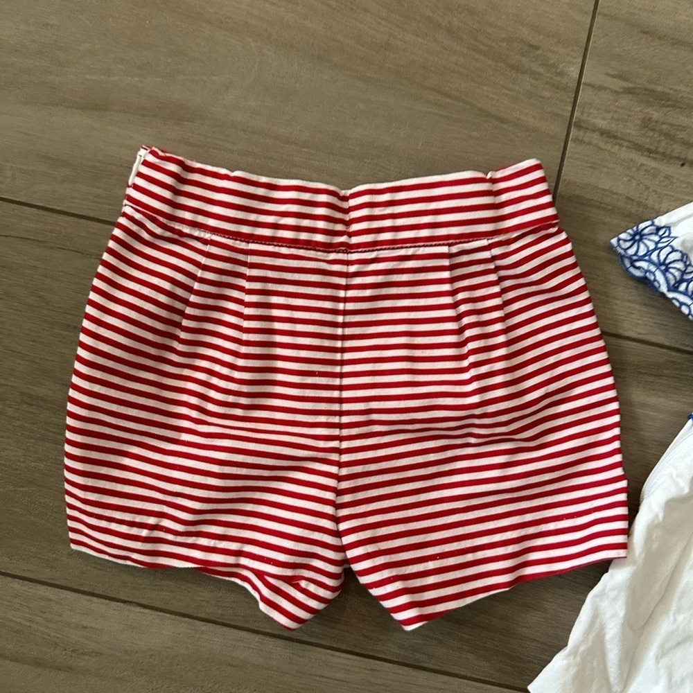 Girls Janie and Jack bundle nautical shorts and white and blue matching set - Picture 4 of 8